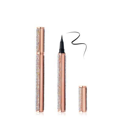 China Newest Waterproof Smooth Sticky Liquid Eyelashes Rose Gold Eyeliner Pen Eyeliner Lash Glue for sale