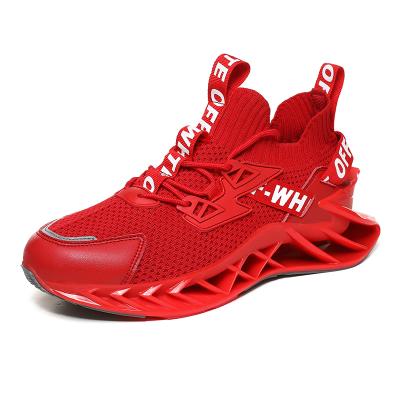 China Popular Rank Trainer Best Service Fast Shipping Mens Sneakers Blade PVC Running Shoe Red Shoes For Men for sale