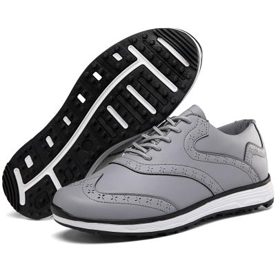 China Golf Training Waterproof Outdoor Shoes Men Shoes Max Sports Shoes Factory Handmade 2021 Men Golf Shoes Cheap for sale