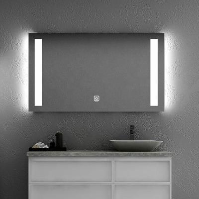 China New design wholesale hotel illuminated smart bathroom LED light mirror makeup mirror 2022 for sale