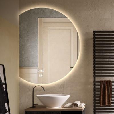 China Illuminated mirrors discount Cheap Waterproof beauty led salon big round mirror for sale