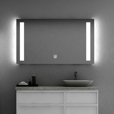 China BOLEN New design anti fog mirror with time display bathroom led mirror speaker for sale