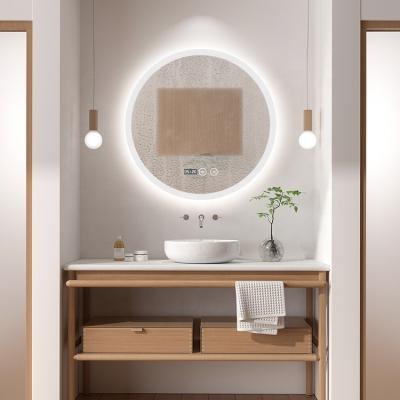 China High Quality Hotel Illuminated Bathroom Led Round Mirror with 24/28/32/36 Inch Diameter for sale