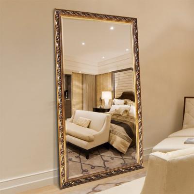 China Antique Decoration Floor Stand Dressing Mirror Bedroom Dressing Full Length Mirror Designs for sale