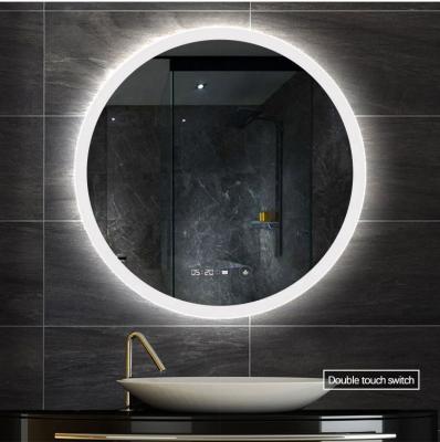 China Bath Room Shower Bedroom Wall Mirrors Make up/Cosmetic anti fog round backlit led mirror for sale