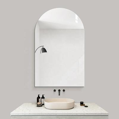 China BOLEN frameless wall mirrors home decor modern arch salon mirror bath vanity for sale