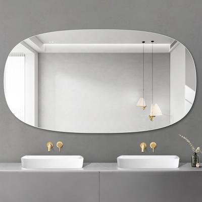 China Super Clear Luxury Bathroom Mirror Oval Decorative Bathroom Mirror for sale