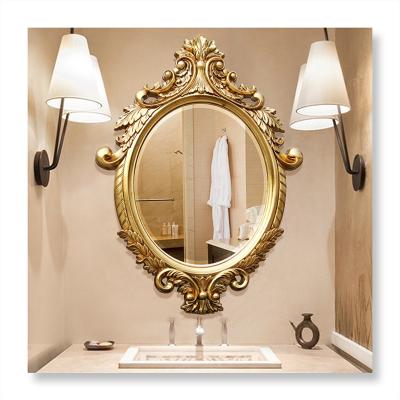 China European Style Wall Mounted Decorative Makeup Mirror Living Room Furniture Silver Clear Mirror Glass All-season Not Support 5mm for sale