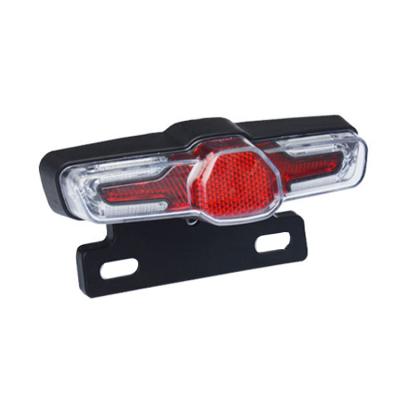 China 48V/36V USB Outdoor Waterproof Super Bright Rechargeable Bicycle Rear Light Ip65 Bicycle Tail Light for sale