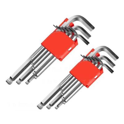 China Factory Price 9PCS Torque Allen Wrench DIY Tool Wrench High Carbon Steel Professional L-Type Allen Wrench for sale