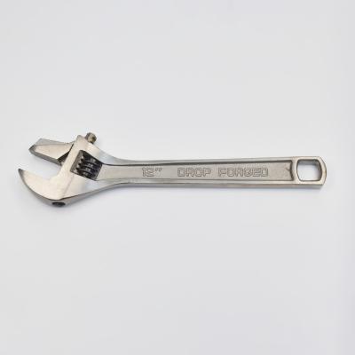 China 0-55mm 300mm Factory Price Adjustable Spanner Stainless Steel Wrench Sizes Pipe Wrench Functions for sale