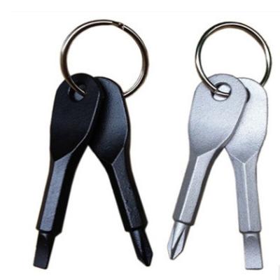 China Exquisite Key Chain 63*7mm Phillips Mini Small Steel Portable Slotted Screwdriver Household Screwdriver for sale