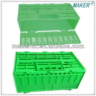 China Sustainable Two-Size Collapsible Plastic Pigeon Cage for sale