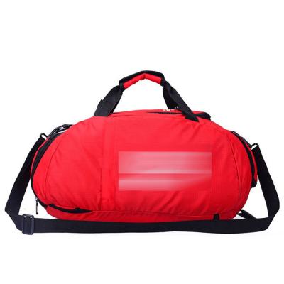 China Polyester Sport Gym Travel Duffel Bag With Shoe Compartment Large Capacity Duffel Bag for sale