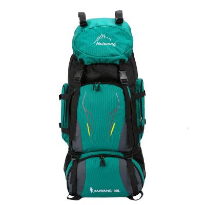 China camping & Factory Wholesale Outdoor Backpacks Sports Bag Large Capacity 90L Waterproof And Breathable Camping Hiking Backpack for sale