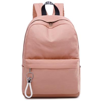 China Other Fashion Logo Schoolbag College Unisex Student Custom Backpack Waterproof Oxford Korean Cloth High School School Bags for sale