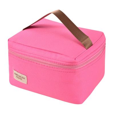 China New Design Oxford Fashion Mini Students Custom Bento Insulation Tote Insulated Cooler Bag for sale