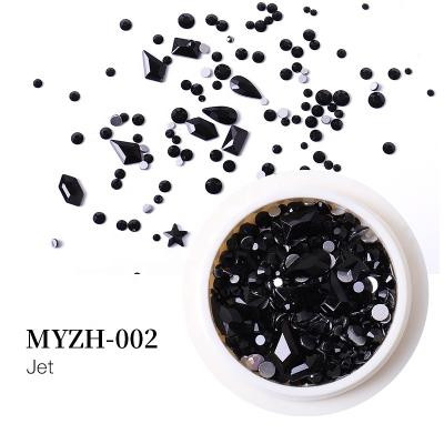 China New Style MYZH-002 New Style High Quality Shinning Diamond Rhinestones Mixed Shapes Flatback Butterfly Bow Gems Heart Fake Stone For Nails for sale