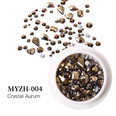 China Hot Sale MYZH-004 Nail Shinning Glass Stones Nail Art Decorations Manicure Rhinestones Decoration for Nail Art Accessories For Lady for sale