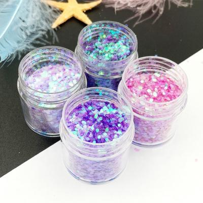 China 2022 Chunky Glitter Bling 1mm Offset Shinning Good Quality Cosmetic Color For Nails Face Body Makeup Hair for sale