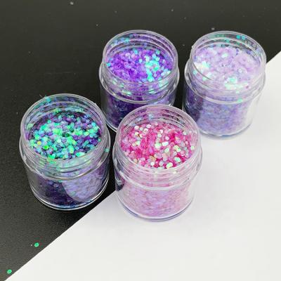 China Shinning DIY Box Wrapping Body Opens Cosmetic Glitter Chunky Change Color Shifting Glitter Sprinkle Bling Chameleon Glitter for sale