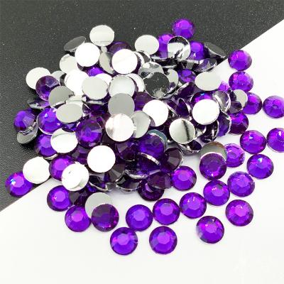 China Flatback Resin Glitter Crystal 10,000pcs/bag 2mm/3mm/4mm/5mm/6mm Colors Resin Rhinestone Hotfix Flat Back Rhinestone Non For Cup Bling for sale