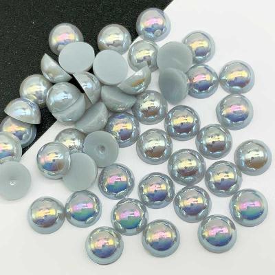 China Factory Price Promotional Flatback Half Pearl Round Half Cabochon Bead Cut Loose Bead Flat Back Craft For Clothing Crafts for sale