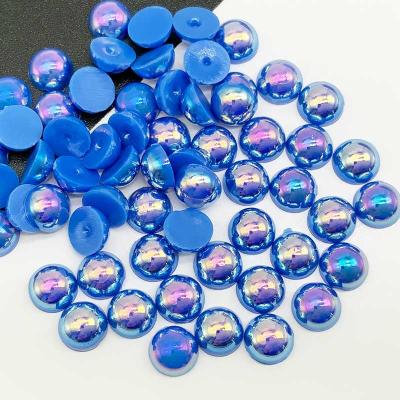 China Perfect Good Quality Flatback Half Round Flat Back Pearl Bead Loose ABS Imitation Pearl For Nail Art Phone Decorations for sale