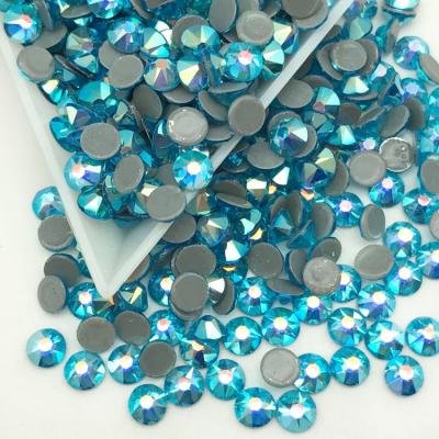 China Hotfix 2088 facets glass rhinestone hot fix crystal clear rhinestones unlocks decoration wholesale for clothes design for sale