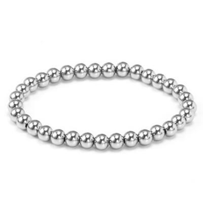 China New Hot Sale TRENDY 8mm Stainless Steel Bead Bracelet For Men Women DIY Customized Jewelry for sale