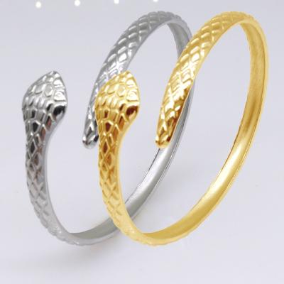 China Fashionable 2mm Stainless Steel Snake Jewelry Bangle Stainless Steel S Shape Bracelet Adjustable for sale