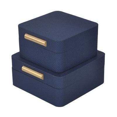 China Elegant Decoration Ladies Leather Jewelry Box For Storage Jewelry for sale