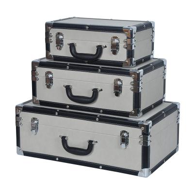 China Multifunction Model room exhibition hall leather suitcase storage box decoration accessories camera props box cloakroom wardrobe storage box for sale