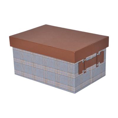 China Multifunctional receive a case sample room cloakroom decoration supply items trash can household car trunk store store content office leather box for sale