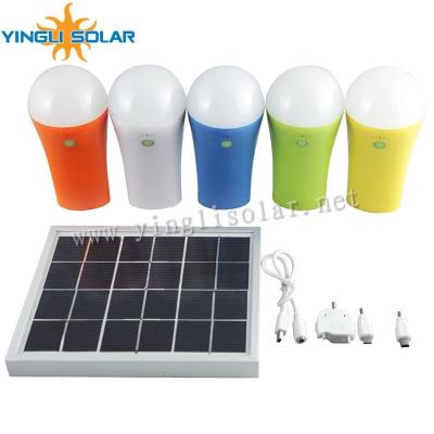 China 3W 5W Home High Quality Solar Lamp Energy Saving Lamp Outdoor/Indoor Solar Powered Led Lighting System Light Lamp for sale