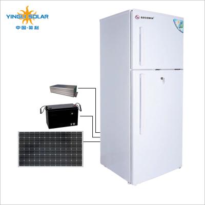 China COMPRESSOR High Efficiency Low Price Portable Refrigerator With Solar Panel for sale