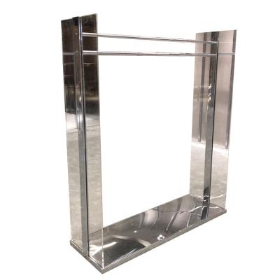 China Movable Mall Display Stand For Stainless Steel Glass Partition Customized for sale