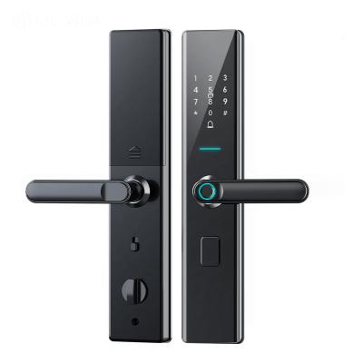 China Home Security Digital Lock Tuya Ttlock Electronic Waterproof Fingerprint Lock BLE WIFI Smart Door Lock N15tuya for sale