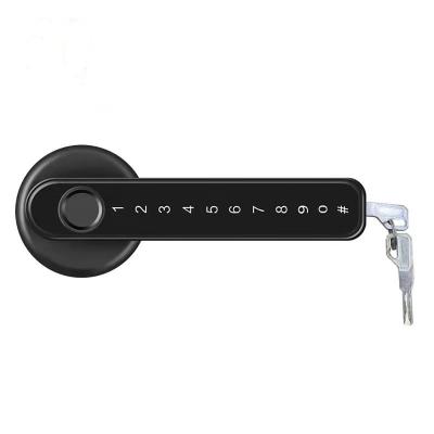 China TTlock Card Password Lock Bedroom Door Fingerprint Smart Lock Single Interior Handle Normal Version for sale