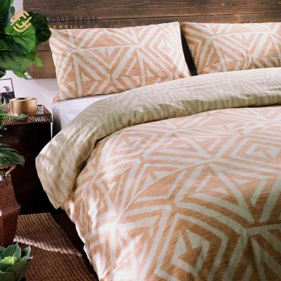 China Anti Dust Mite Flourish OEM ODM Knitted Cotton Sheet Bedding Set Juegos Sabanas De Cama Drap De Luxury Bed For Home Wholesale for sale