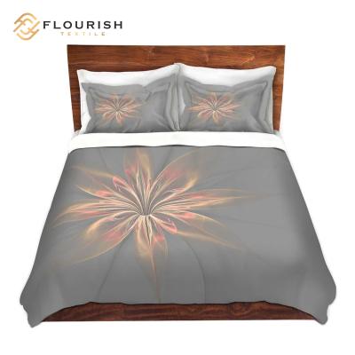 China Anti Dust Mite Flourish New Designs Polyester Bedclothes Winter Polyester Comforter Cover Luxury Printed High Quality Bedding Sets for sale