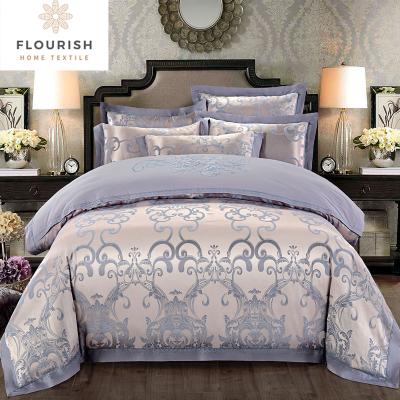 China Europe Flourish Microfiber Cotton Bedding Duvet Cover Set Luxury Modern Custom Printed Double Bedding for sale