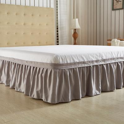 China Modern Flourish OEM ODM Bed Skirt High Quality Wholesale In Running Bed Skirt For Hotel for sale