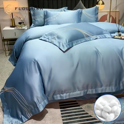 China Nondisposable Flourish ODM/OEM Factory Direct Selling Sheet Bedding Sets Hotel Bedding Bedding Set for sale