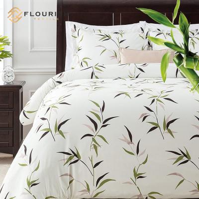 China Simply Flourish ODM/OEM Bedding Set Bamboo Fiber Fabric Bed Set King Size Wholesale Bedding Set for sale