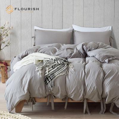 China Nondisposable Flourish Polyester Bed Set King Size Polyester Bedding Wholesale Bedding Set for sale