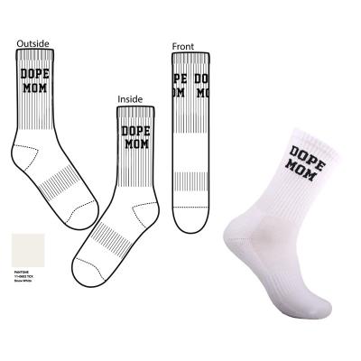 China Custom 100% Cotton Logo Design Men's Bamboo Socks OEM Disposable Dress Fashion Black White Sports Crew Socks 100% Cotton Socks for sale