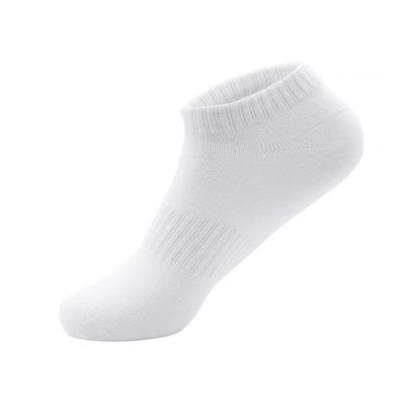 China Hot Selling Antibacterial Men Casual Sports Socks Breathable Custom Logo Plain Socks Cotton Waist-tied Terry Cushion Socks for sale