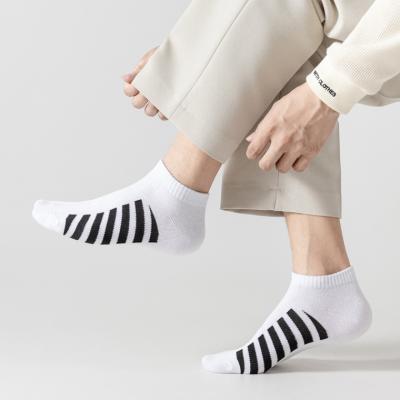 China New Fashion ODM Disposable Wholesale Custom Logo Ins Cotton Manufacturers Soft Breathable Socks Sports High Quality Mens Ankle Socks for sale