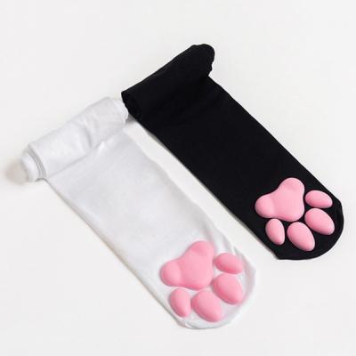 China Hot Selling Antibacterial Cat Girl Cat Socks Women High Paw Cosplay Socks Festival 3D Lolita Cotton Socks Cute Sexy Knee Length Tube Stockings for sale